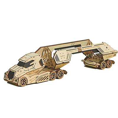 Hallisun 3D Wooden Puzzle for Adults, Wooden Red Wine Rack Mechanical Model Kit, DIY Funny Puzzle Handicraft Wood Craft Kit, Birthday Gift for Family