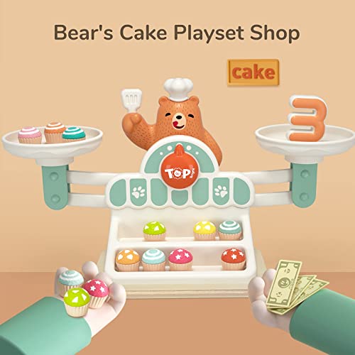 TOP BRIGHT Balance Math Game for Kids, Preschool Math Games for Kids Ages 3-5, STEM Montessori Toys for 2 3 4 Year Old Girls Boys Gifts TOP BRIGHT