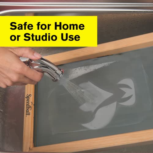 Speedball Fabric Screen Printing Ink Starter Set, 4-Colors, 4-Ounce for T-Shirt and Silkscreen Printmaking (Black, Yellow, Blue, Red) Speedball