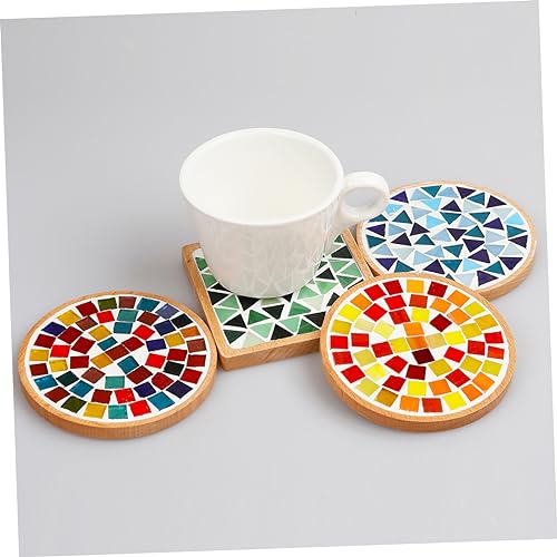 EXCEART 18 Pcs Mosaic Tray DIY Accessories Ornaments Food Tray Rectangular Tray DIY Mosaic Making Crafts Fillable Mosaic Plate Home Tray Fillable EXCEART