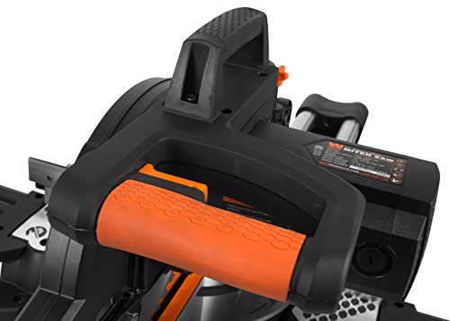 WEN MM1011T 15-Amp 10-Inch Single Bevel Compact Sliding Compound Miter Saw with Laser, Black WEN