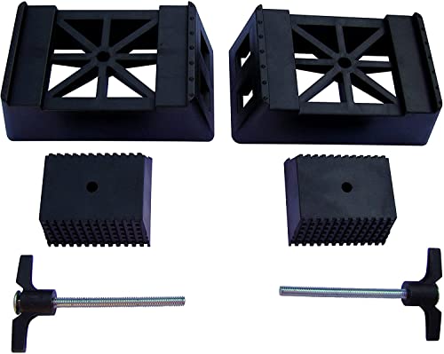 POWERTEC 71026V Plastic Sawhorse Brackets for Use with 2x4 Lumber | Kit Builds one Saw Horse, Set of 2, Black POWERTEC