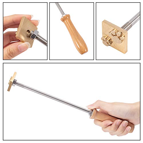 OLYCRAFT Dog Paw Branding Iron with Versatile Unfinished Wooden Storage Box OLYCRAFT
