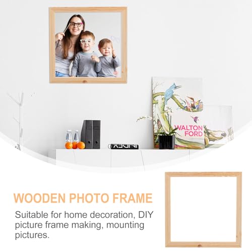 DECHOUS 5pcs Empty Frame Solid Wood Picture Frame Wood Specimen Frame Memory Picture Wall Frame Unfinished Wood Frames Rustic Frames Rustic Picture DECHOUS