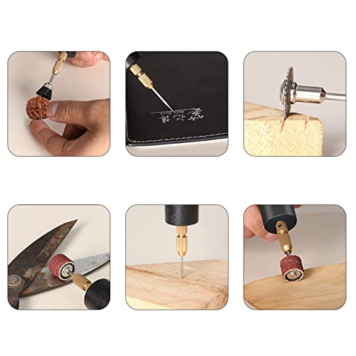 Mini Electric Hand Drill, DC 5V Portable Mini Electric Hand Drill Tool Small Electric Drills Handheld Micro USB Drill with 3pc Bits, 0.7-1.3mm Collet Estink