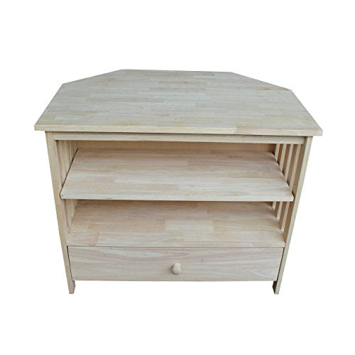 International Concepts Mission Corner TV Stand, Unfinished IC International Concepts
