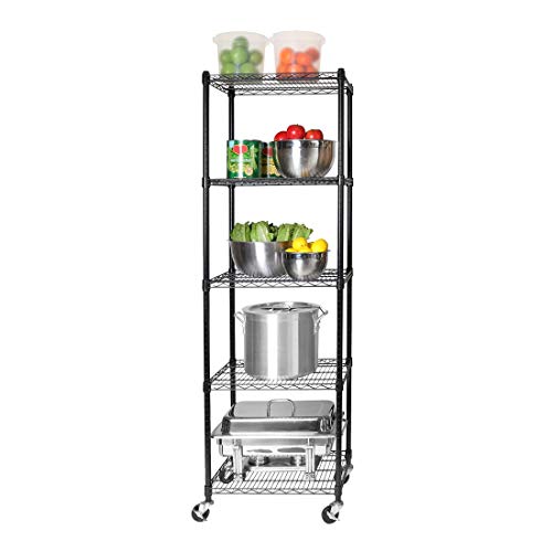 Seville Classics UltraDurable Heavy Duty NSF Solid Steel Wire Rack Storage Unit, Organizer for Garage, Warehouse, Office, Restaurant, Classroom, Seville Classics