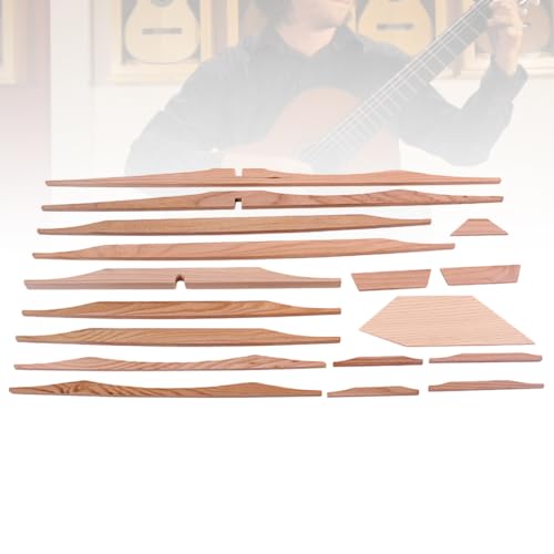 Toyvian 17pcs 41 Acoustic Guitars Acoustic+guitars Luthier Diy Accessories Guitar Maker Diy Material Bass Guitar Unfinished Bass Fretboard Guitar Toyvian