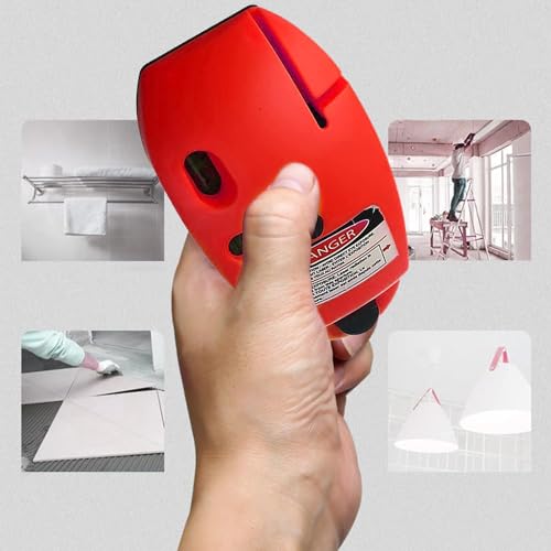 Utoolmart Level Tool 90° Multi Surface Laser Measuring Horizontal & Vertical Line Level Red (Mouse) 1pcs Utoolmart