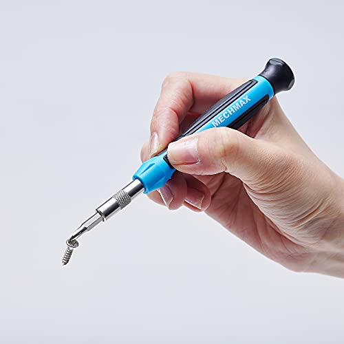 MECHMAX Magnetic Precision Screwdriver Bits Set 51 Piece, Pentalobe Screwdriver Bits for Apple iPhone, Macbook, Y Type for Game Console, Smart Phone, MECHMAX