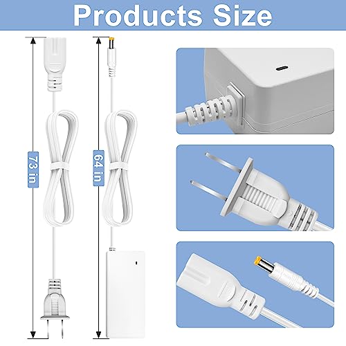 Pymga Power Replacement Cord Compatible with Cricut Maker 3 Cutting Machine, 24V AC DC Power Cord for Cricut Maker 3 Power Adapter and Cord - Charger Pymga
