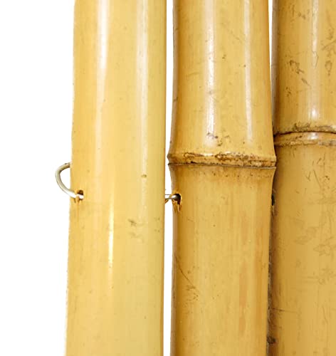 Backyard X-Scapes Natural Bamboo Fencing Decorative Rolled Fence Panel 1 in D x 4 ft H x 8 ft L Backyard X-Scapes