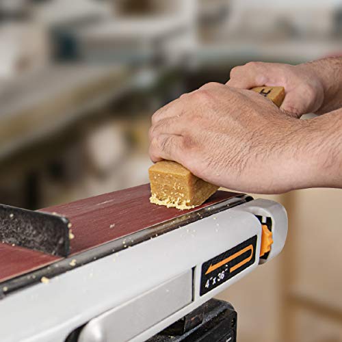 POWERTEC 71424 Abrasive Cleaning Stick for Sanding Belts & Discs | Natural Rubber Eraser - Woodworking Shop Tools for Sanding Perfection POWERTEC