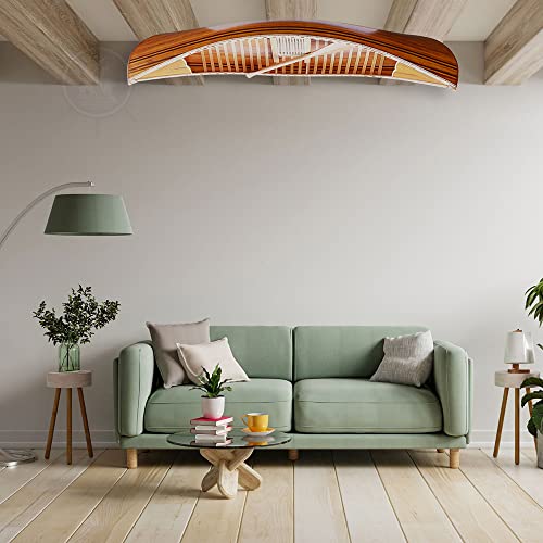 Old Modern Handicrafts Wooden Canoe with Matte Finish Old Modern Handicrafts