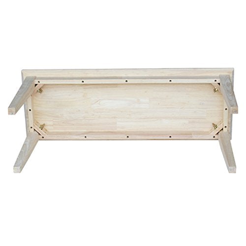 International Concepts BE-39 Shaker Style Bench, Unfinished IC International Concepts