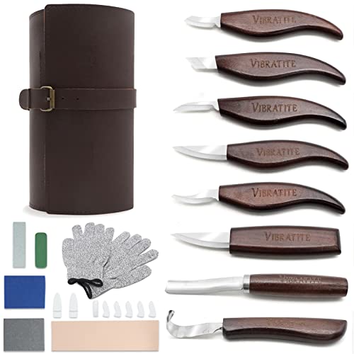 12PCS Wood Carving Knife Kit Wood Carver Knife Whittling Tools for Kids  Adults Woodworking DIY 