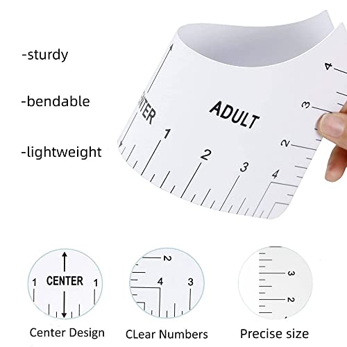 Tshirt Ruler Teflon Sheets Heat Tape,3 Teflon Sheets for Heat Press 16x20",Tshirt Ruler Guide for Vinyl Alignment ILOAFIT
