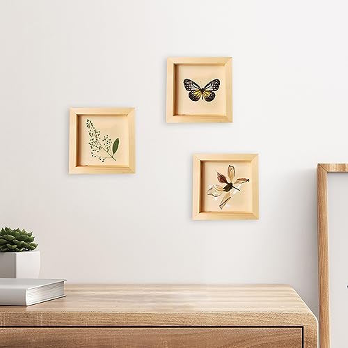 16 Pack Wood Board 4 x 4 inch Unfinished Wooden Canvas Board Square Wood Board Wooden Canvas Board Blank Wooden Canvas for Painting Painting Pouring Voittozege