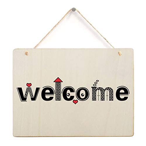 6 Pack Blank Wooden Plaque Rectangle Unfinished Wood Sign Decorative DIY Crafts Signs for Wreath Home Door Wall Art Decoration, 8.8x6.7 Inches Creaides