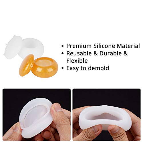 Resin Box Molds, Gartful Silicone Bottle Resin Molds with Lids, Storage Container Epoxy Casting Molds for Storing Jewelry Earrings, Rings, Coins, Gartful