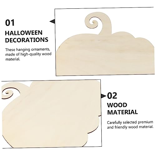 Artibetter 1 Set Unfinished Halloween Crafts Supplies Pendant Filler Drawing Board Label Crafts Ornaments Halloween Ornaments Accessories Blank Gift ARTIBETTER