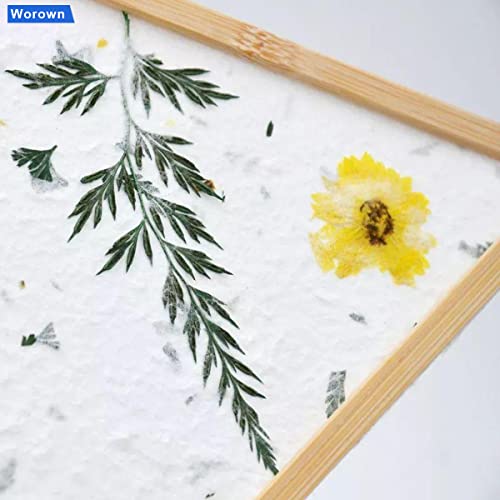 Worown 4 Sizes (A4, A5, A6 & A7) 2 in 1 Wooden Paper Making Screen, Mould and Deckle, Wooden Paper Making Frame for DIY Paper Crafts Worown