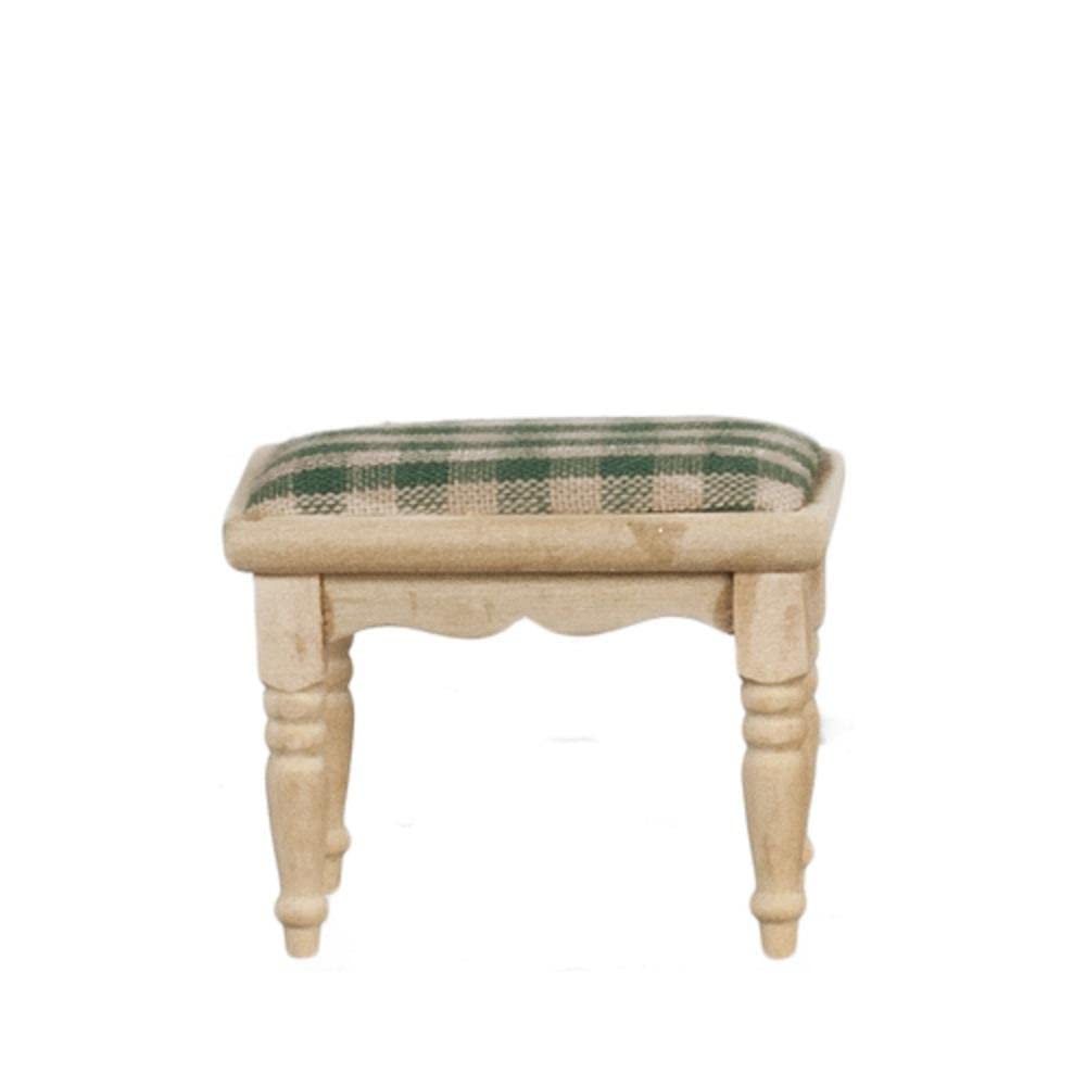 Melody Jane Dollhouse Footstool Stool Unfinished Bare Wood Miniature Furniture Melody Jane Dolls Houses