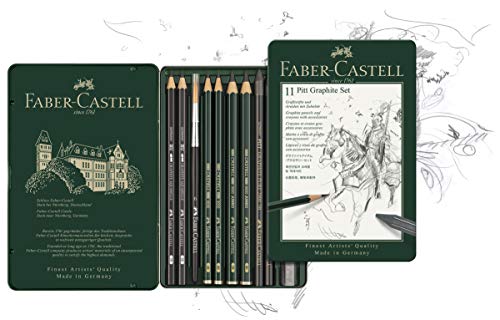 Faber-Castell 11 Piece Pitt Graphite Tin Set Faber-Castell