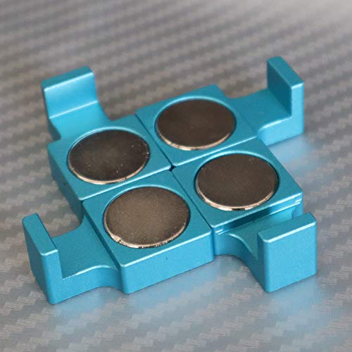 XYC Upgraded Strong Big Magnetic Parallel Keepers,Holders. Vise,CNC,Kurt,Machinist Tools(Stronger Magnetic Blue) XYC