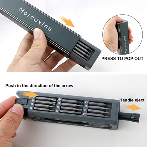 Morcoxina Precision Screwdriver Set, 46 in 1 Mini Screwdriver, Screwdriver Bit Sets, Multifunction Precision Screwdriver Kit, Repair Tool Kit for Morcoxina