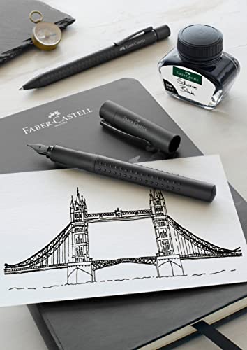 Faber-Castell Grip Edition Fountain Pen and Ballpoint Pen Set - All Black Faber-Castell