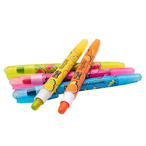 Smelly Gellies - Scented Glidewrite Gel Coloring Sticks, Crayons, Highlighters - 5 Count - Gifts for Kids Scentco