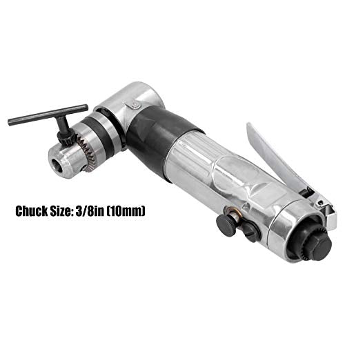 90 Degree Air Angle Reversible Drill Pneumatic Drilling Super Power Tool with Wrench 3/8inch Chuck FTVOGUE