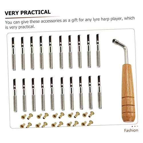 SUPVOX Omnichord 1 Set combination wrenches lyre peg lyre tuning peg lyre tuning pin lyre harp tuning Wood Lyre Harp Part Zither Pin Fixing for Harp SUPVOX