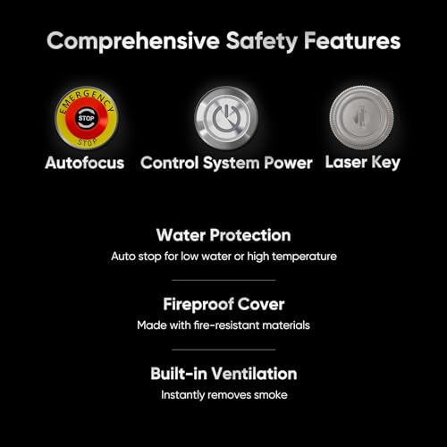 Monport 100W CO2 Laser Engraver&Water Chiller with Lightburn,20"x28" Laser Engraving Cutting Machine with Autofocus 2 Way Pass Air Assist Commercial Monport