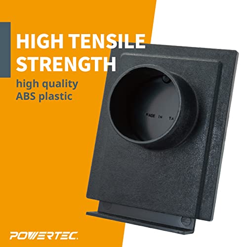 POWERTEC 70133-P2 2-1/2-Inch Blast Gate for for Dust Collector, Dust Collection Fittings, 2 PK POWERTEC