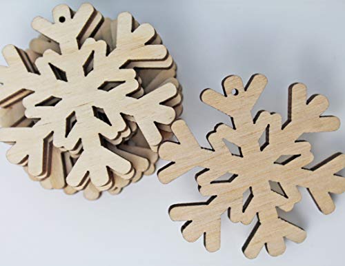 ALL SIZES BULK (12pc to 100pc) Unfinished Wood Wooden Laser Cutout Fancy Snowflake Dangle Earring Jewelry Blanks Shape Crafts Made in Texas Texan Wood Crafts
