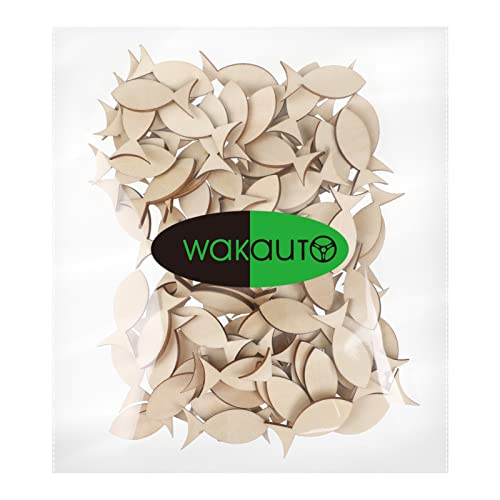 EXCEART 100 Pcs Fish Unfinished Wooden,Unfinished Wooden Fish Cutout,Fish Wood DIY Craft Cutout,Wooden Fish for Crafts,Fish Shapes Model for DIY EXCEART