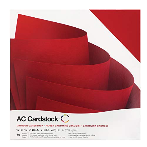 American Crafts- Cardstock (Crimson) American Crafts