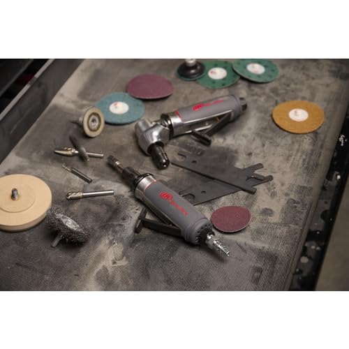 Ingersoll Rand 5102MAX Air Die Grinder – Right Angle, Ergonomic Grip, 0.4 HP and 20,000 RPM Motor, Lightweight Tool, Spindle Lock, Grey Ingersoll Rand