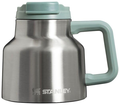 Stanley The Tough-To-Tip Admiral's Mug Hammertone - Non-Spill Coffee Mug, Durable Design for Busy Mornings and Office Hours - 20 Oz - Stainless Steel