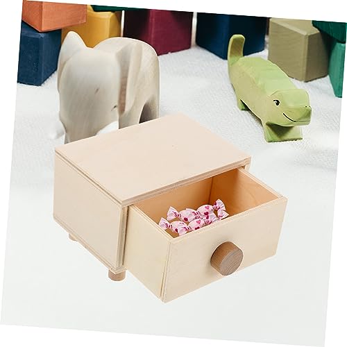 ABOOFAN 3pcs Boxes Handmade Storage Box Wood Jewelry Unfinished Jewelry Case Jewelry Organizer case Jewelry Organizer Tray Kids Jewelry Organizer ABOOFAN
