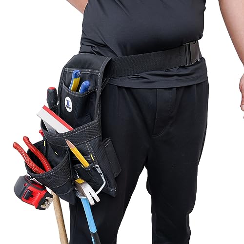 Zeluga 20-215 10 Pocket Extra Large Capacity Polyester Nail and Tool Pouch, Black Zeluga