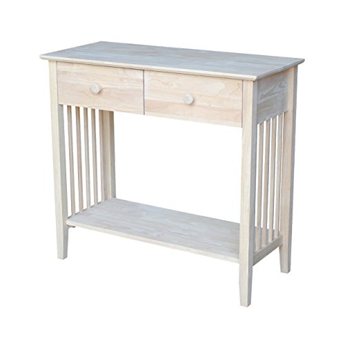 International Concepts Mission Styled Server and Console Table, Unfinished IC International Concepts
