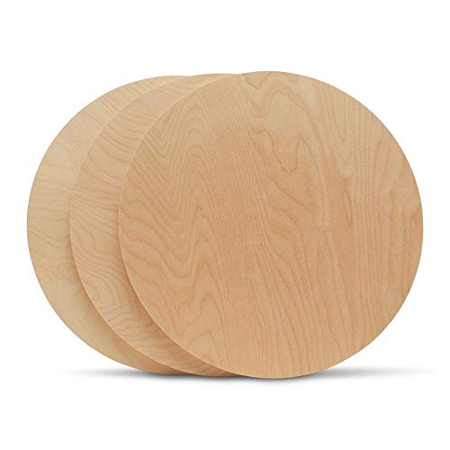 Wood Circles 18 inch 1/2 inch Thick, Unfinished Birch Plaques, Pack of 1 18 inch Wood Circle for Crafts and Blank Sign Rounds, by Woodpeckers Woodpeckers