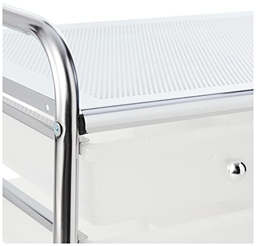 Whitmor Chrome and Plastic 12-Drawer Storage Cart Whitmor