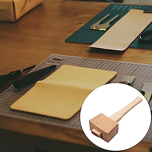 AOTISBAO Wooden Mallet Hammer with Handle Wooden Woodworking Mallet Carpenters Mallet for DIY Carpentry Making Tool AOTISBAO