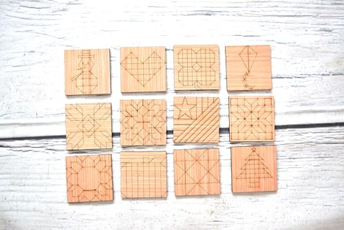 Barn with Wooden Quilt Square Design Cutout Unfinished Wood Shape Style, Interchangeable Sign and Wreath Kit Quilting Blocks AVTRBoutique