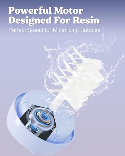 LET'S RESIN Auto Resin Mixer, Hands-Free Easy Clean Epoxy Mixer, Electric Stirrer for 24Fl.oz Mixing, Resin Supplies for Resin Casting, Molds, Soap LET'S RESIN