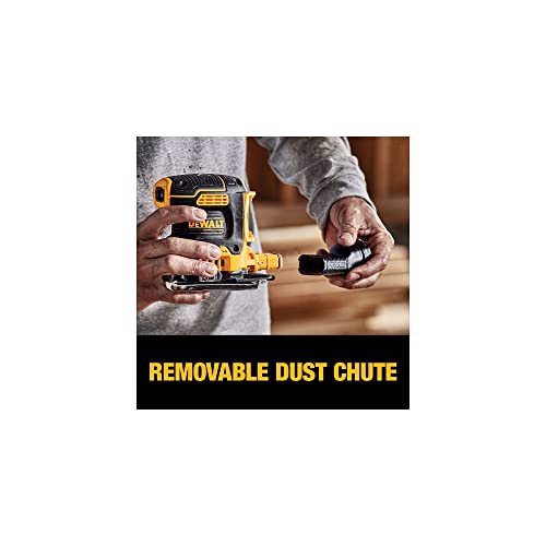 DEWALT 20V MAX* XR Palm Sander, Sheet, Variable Speed, 2-Ah Battery, 1/4-Inch (DCW200D1) DEWALT